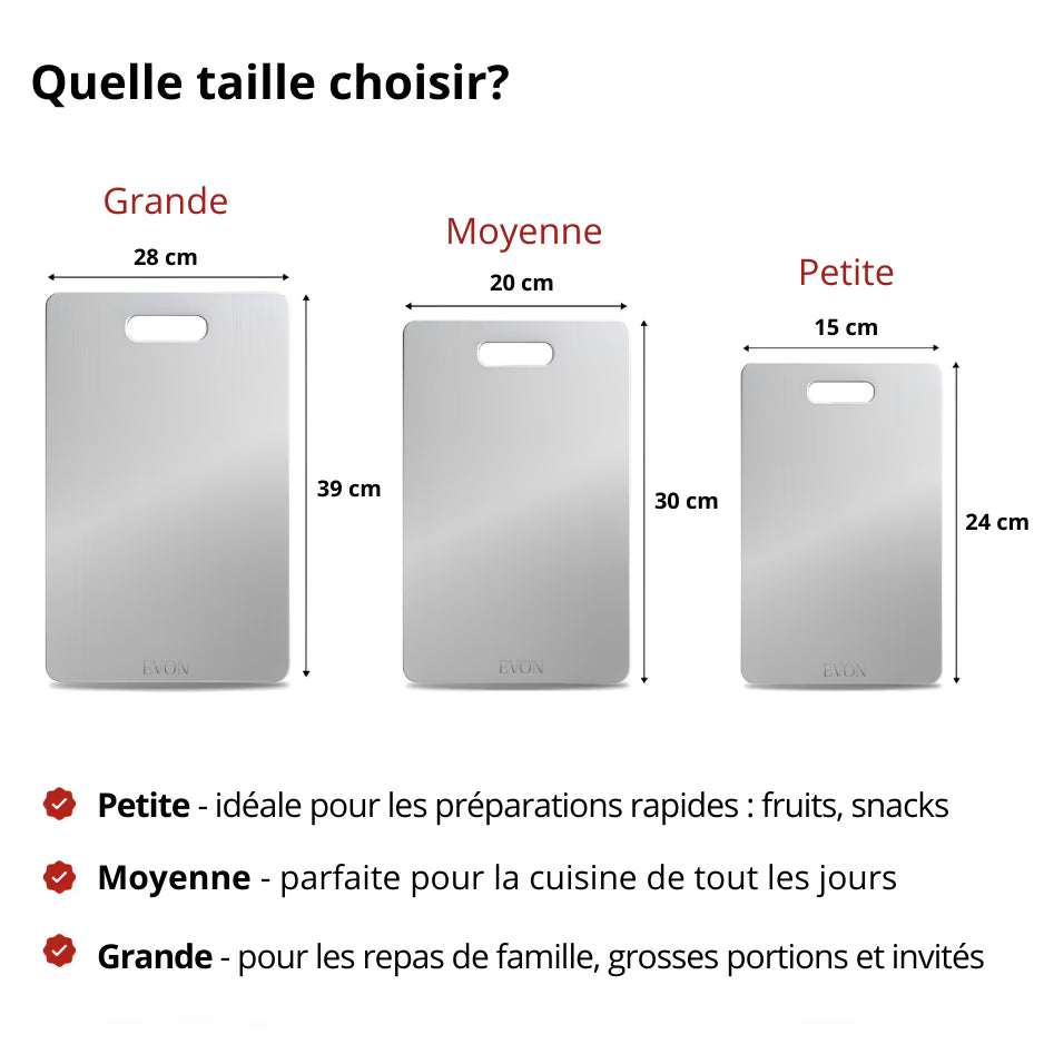 Planche à découper Evon Titanium™