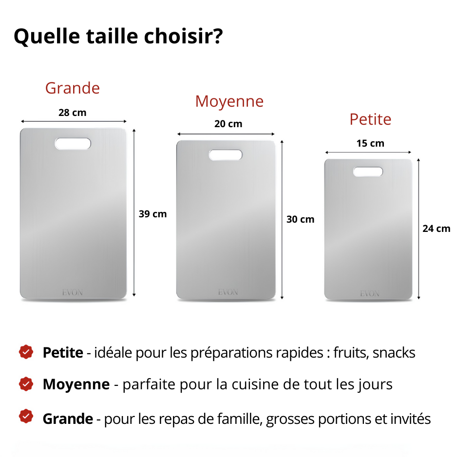 Planche à découper Evon Titanium™